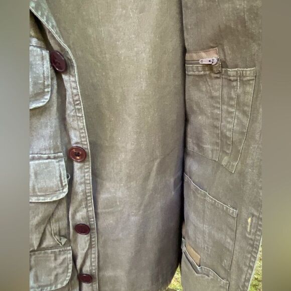 Trail Designs Men's Olive Green Cargo Hunting Fishing Photography Vest Sz Large - Picture 6 of 8